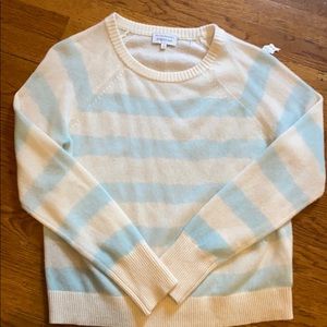 100% Cashmere stripe sweatshirt